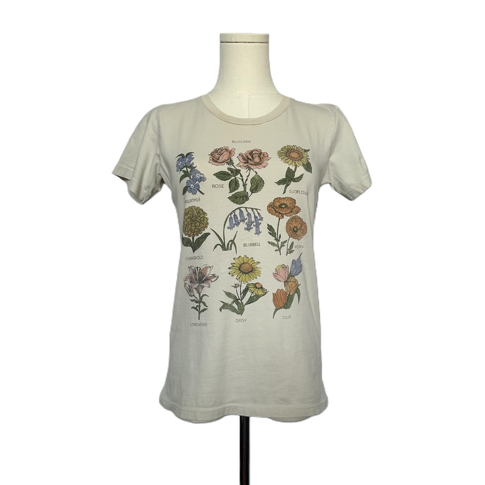 Urban Outfitters Future State Bloom Womens Floral Print Cotton Tshirt Size Small
